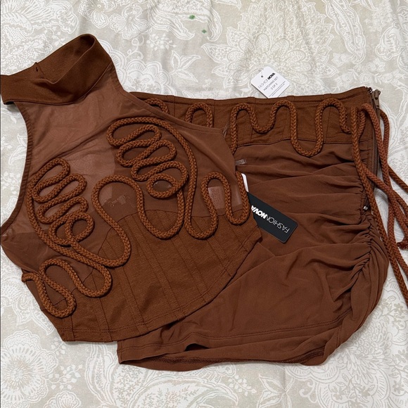 Fashion Nova Dresses & Skirts - Fashion Nova Copper Skirt Set
